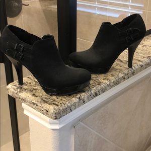 Black Heels with Ankle Bootie Vibe